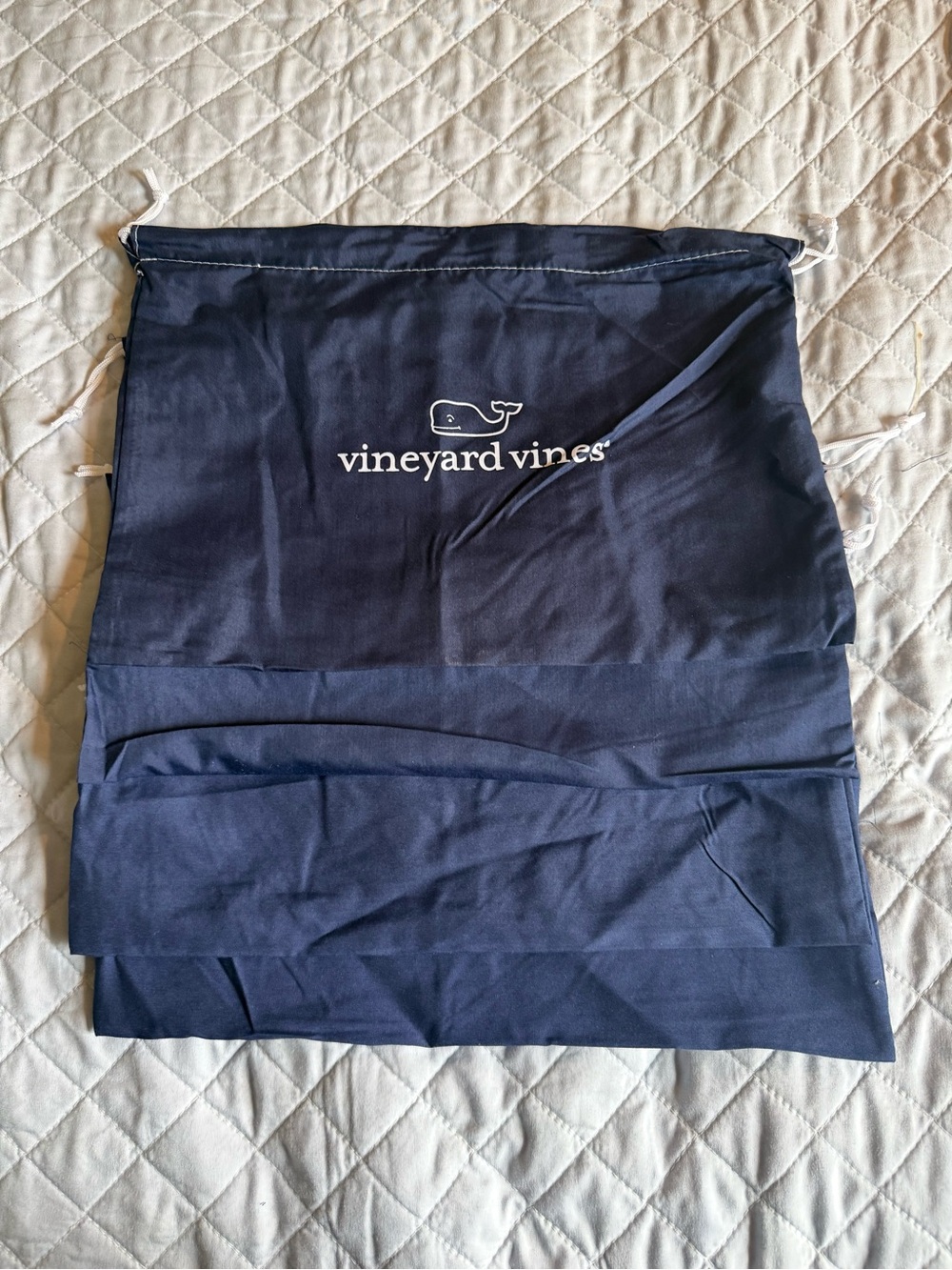 Vineyard Vines White Tee with Light Blue Logo - Picture 4 of 5